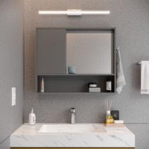 Espelheira Para Banheiro Armário Organizador 1 Porta Com Nicho E Espelho Incluso - JM3 Móveis