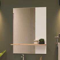Espelheira para Banheiro Báltico 60cm Branco/Faia Móveis Bosi