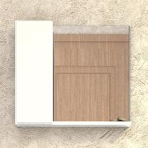 Espelheira para Banheiro com Armário Branco Espelheira para Banheiro com Armário Branco