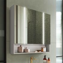 Espelheira para Banheiro com Led 2 Portas Yescasa