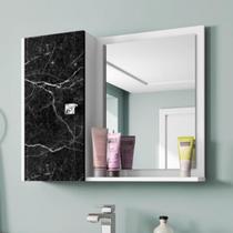 Espelheira Para Banheiro Moderna E Funcional Branco Nero Espelheira Para Banheiro Moderna E Funcional Branco Nero