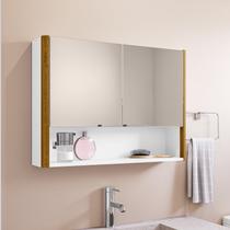 Espelheira para Banheiro Santorini Cantos Curvos 72cm - Móveis Bechara