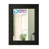Espelho 10x15 Moldura Preta para casa, decoração, sala, banheiro.