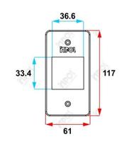 Espelho 2 Teclas Pvc 1" Branco Inpol Ef