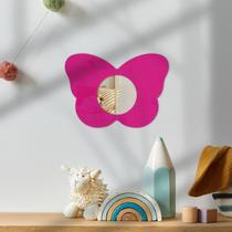 Espelho 25x25cm Decoracao Quarto Bebe Enxoval Crianca Menina Menino Kids - Rei dos Vidros