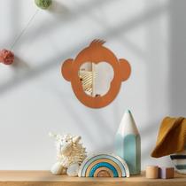 Espelho 25x25cm Decoracao Quarto Bebe Enxoval Crianca Menina Menino Kids