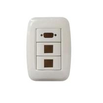 Espelho 3 blocos para Caixa 4x2 branco DX Dutotec