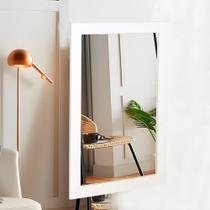 Espelho 30x40 Moldura Branco Para Banheiros, Quarto e Sala e Decoração Espelho 30x40 Moldura Branco Para Banheiros, Quarto e Sala e Decoração