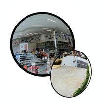 Espelho 40cm Convexo com Moldura Emborrachada Garantindo Segurança e Vista ampla