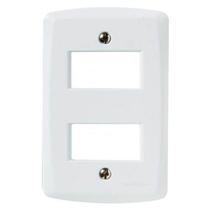 Espelho 4x2 02 Módulos Afastados Branco - Linha Lux2 Tramontina