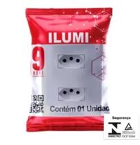 Espelho 4x2 Com Tomada Dupla 20a Monobloco Bivolt I9 Ilumi Espelho 4x2 Com Tomada Dupla 20a Monobloco Bivolt I9 Ilumi