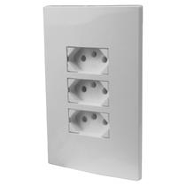 Espelho 4x2 Com Tomada Tripla 20A Monobloco Bivolt I9 Ilumi