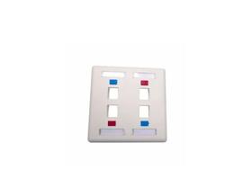 Espelho 4x4 Branco Com 4 Saída Rj45 Sollan