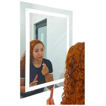 Espelho 50x100 LED 3 cores frio neutro e quente 1,00 x 0,50 iluminação vertical ou horizontal