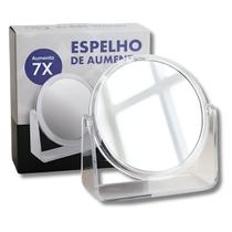 Espelho 7x Aumento Com Base De Apoio Giratoria Klass Vough