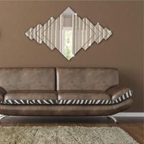 Espelho Abstrato 7 Peças Em Acrílico Decorativo