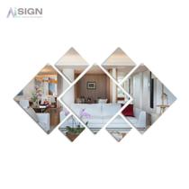 Espelho Acrílico Decorativo Quadrados 7 Peças Promoção Espelho Acrílico Decorativo Quadrados 7 Peças Promoção