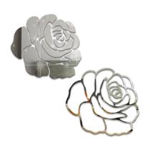 Espelho Acrilico Decorativo Rosas Floral - Acrilico espelhado Espelho Acrilico Decorativo Rosas Floral - Acrilico espelhado