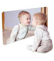 Espelho Acrílico Quarto Do Bebê Neném Montessoriano 100x50cm