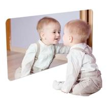 Espelho Acrílico Quarto Do Bebê Neném Montessoriano 60X40 Cm - Papel E Parede