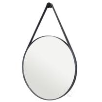 Espelho Adnet Para Lavabo Organico Redondo 60cm + Suporte
