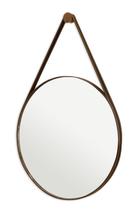 Espelho Adnet Para Lavabo Organico Redondo 60cm + Suporte