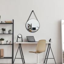 Espelho Adnet Redondo com Alça 30cm, 40cm, 50cm ou 60cm Incluso Suporte para Quarto Sala Hall Espelho Adnet Redondo com Alça 30cm, 40cm, 50cm ou 60cm Incluso Suporte para Quarto Sala Hall