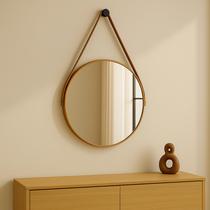 Espelho Adnet Redondo com Alça 30cm, 40cm, 50cm ou 60cm Incluso Suporte para Quarto Sala Hall