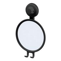 Espelho Anti Embaçante Com Ventosa Para Barbear Banheiro Prático Preto - 406PT Future Espelho Anti Embaçante Com Ventosa Para Barbear Banheiro Prático Preto - 406PT Future