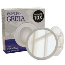 Espelho Aumento 10x Zoom Ampliação Com Ventosas Fixadoras Klass Vough Espelho Aumento 10x Zoom Ampliação Com Ventosas Fixadoras Klass Vough