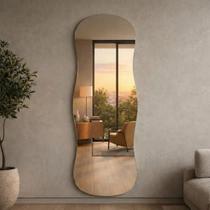Espelho Aura Organico Decorativo 150cm Corpo Inteiro Para Quarto Banheiro Sala Closet Espelho Aura Organico Decorativo 150cm Corpo Inteiro Para Quarto Banheiro Sala Closet