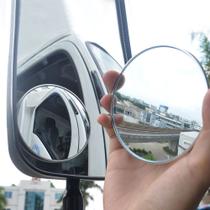 Espelho Auxiliar Biônico 90mm Convexo Para Caminhões Camionete Empilhadeira - Par