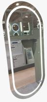 Espelho Banheiro Camarim Oval 90x70 Touch Screen