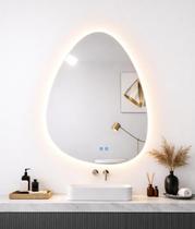 Espelho Banheiro Inteligente Touch Led 3 Cores Com Desembacador 70x50 cm
