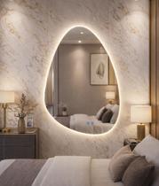 Espelho Banheiro Inteligente Touch Led 3 Cores Com Desembacador 70x50 cm