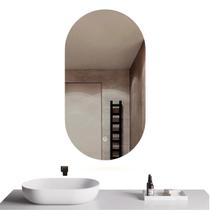 Espelho Banheiro Inteligente Touch Led 3 Cores Com Desembacador 80x50 cm