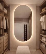 Espelho Banheiro Inteligente Touch Led 3 Cores Com Desembacador 80x50 cm