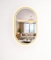 Espelho Banheiro Inteligente Touch Led 3 Cores Com Desembacador 80x50 cm