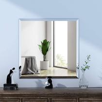 Espelho banheiro lapidado Bisotê 60x60cm Com Pendurador - Woodglass