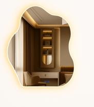 Espelho Banheiro Organico Inteligente Touch Led 3 Cores Com Desembacador 80x60 cm