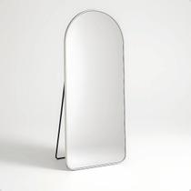 Espelho Base Reta Corpo Inteiro 170x70 Com Suporte de Chão Moldura Alumínio Quarto Sala Decorativo Espelho Base Reta Corpo Inteiro 170x70 Com Suporte de Chão Moldura Alumínio Quarto Sala Decorativo