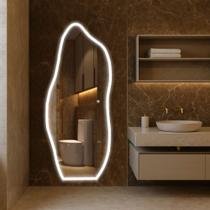 Espelho Borda Infinita Led Jateado Luxo Decorativo Salão Quarto Banheiro Hall Touch Bivolt