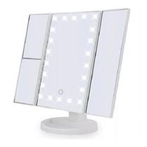 Espelho Camarim 16 Leds Ajustável com Aumento Zoom Luz Iluminação Maquiagem - Nexus Market