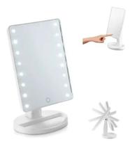 Espelho Camarim Ajustável Luzes LED retangular rotação - ZEM