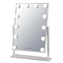 Espelho Camarim Grande 12 Leds Penteadeira Botão Touch Luxo
