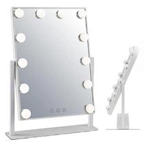 Espelho Camarim Grande 12 Leds Penteadeira Botão Touch Luxo