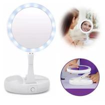 Espelho Camarim Luz Led Usb Penteadeira Moldura Mesa