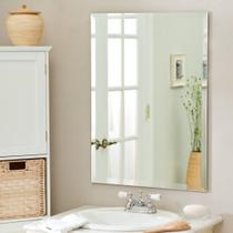Espelho Cebrace com Bisotê 80x50cm Ideal para banheiro.