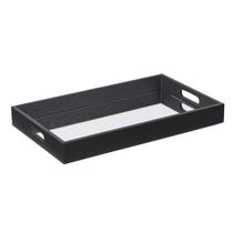 Espelho chanfrado Tray Cheung's Black Raised Bubble 40x24x5cm