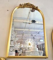 Espelho Classico Europeu Formato Janela Ouro Envelhecido Lindo Design